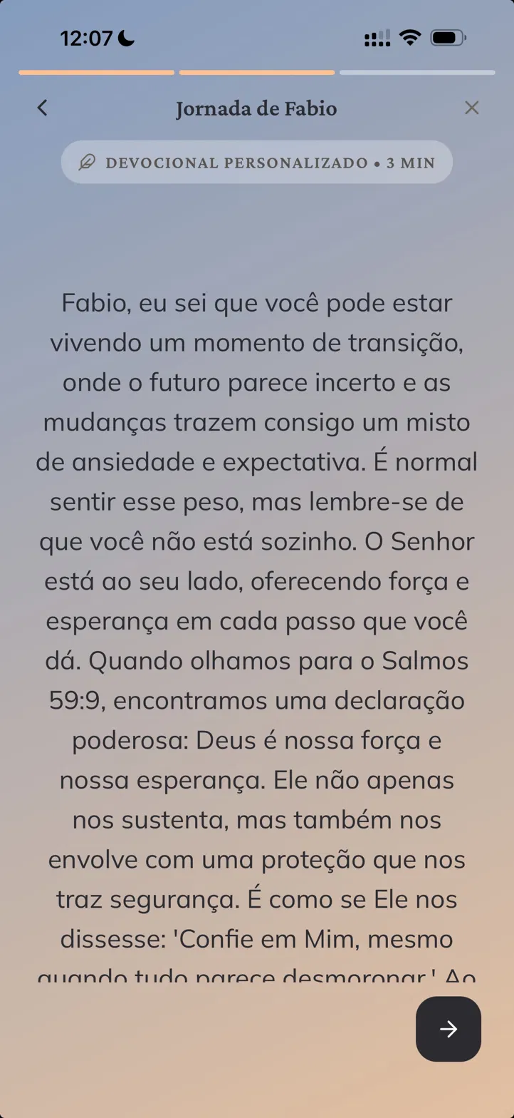 Reflexão diária
