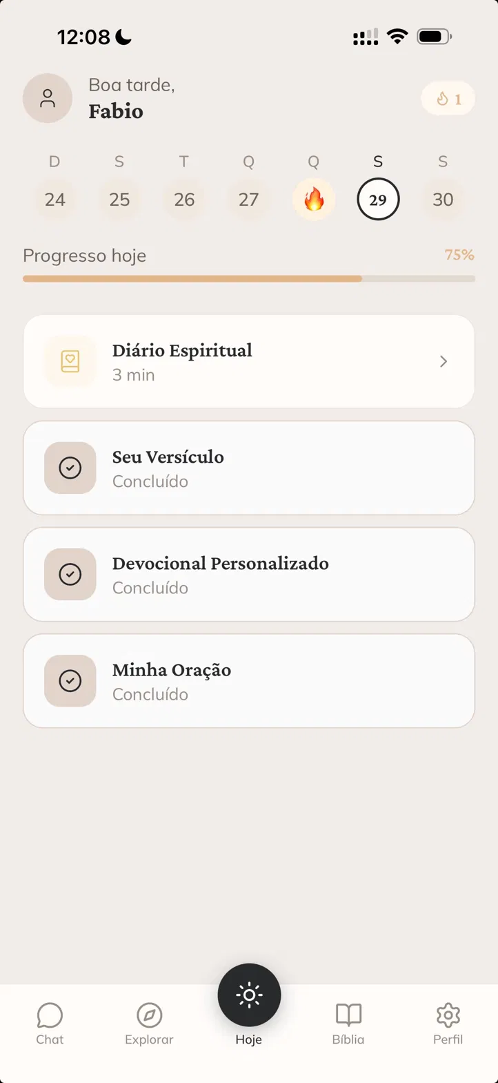 Tela de abertura